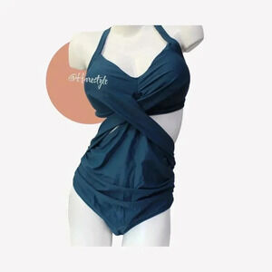 B2prity jewel green keyhole swimsuit xl